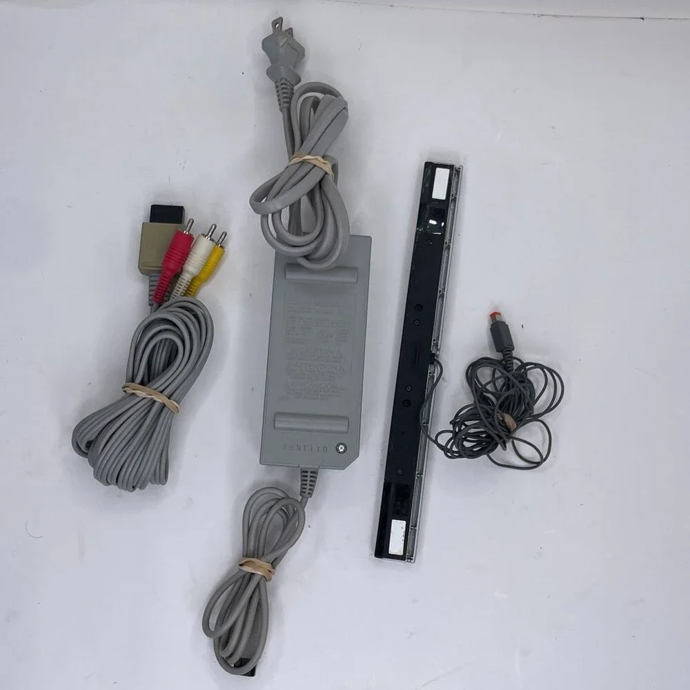Nintendo - RVL-002 Wii AC Adapter Power Supply Sensor Bar AV Cable Accessory